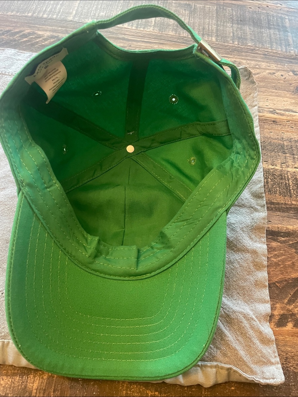 kate spade Green 'party hat' Embroidered Cap - Picture 6 of 6